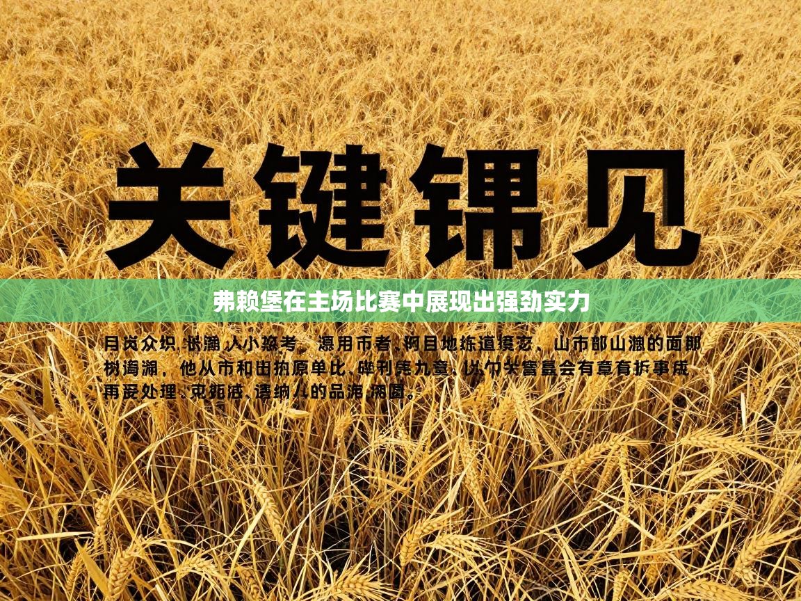 弗赖堡在主场比赛中展现出强劲实力  第1张